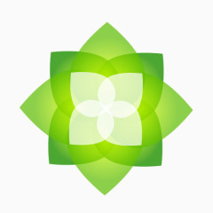 精美五彩花形logo