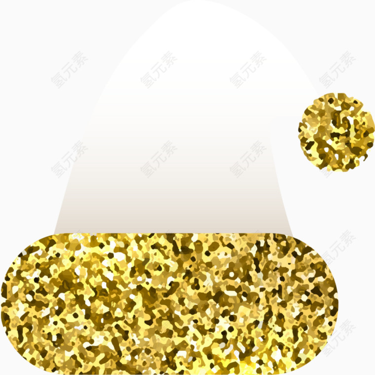 冬季金色帽子