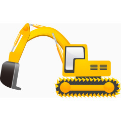 工程车矢量免抠素材