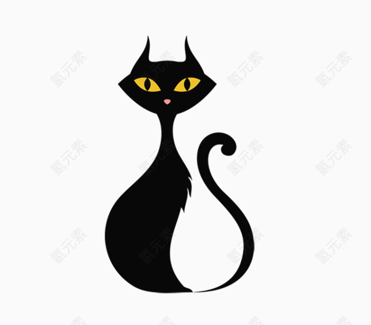 卡通手绘猫