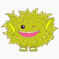 卡通小怪物素材