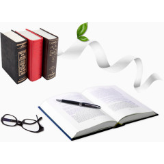 书本字典眼镜装饰品