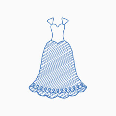 欧式复古女式礼服