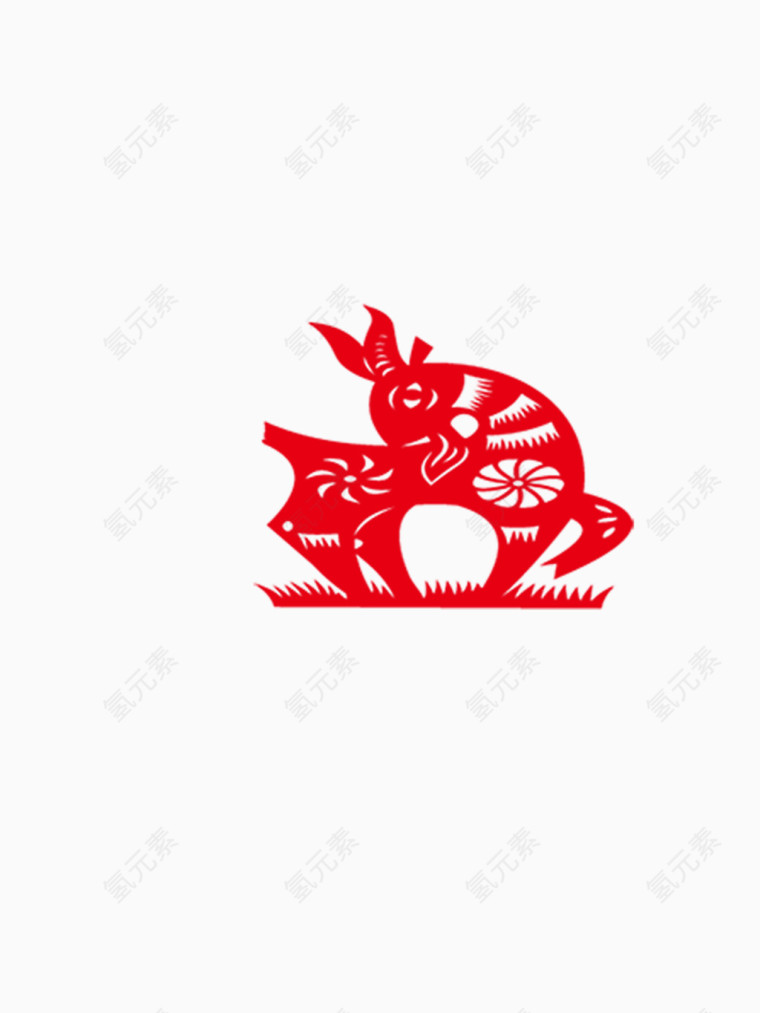 春节装饰剪纸高清素材