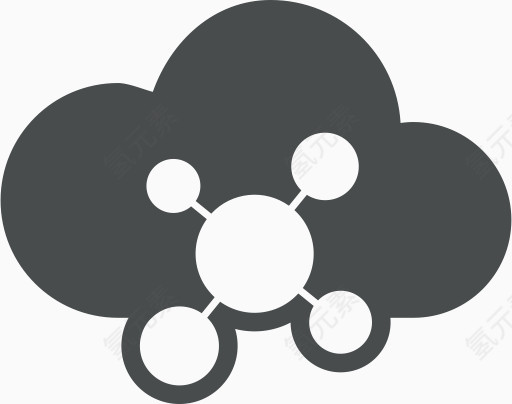 云云计算通信社区连接网络标志云计算