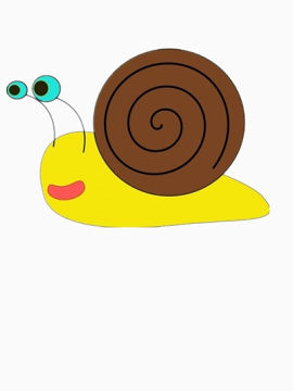 卡通的蜗牛
