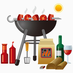 烤肉矢量工具
