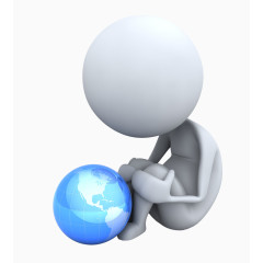 3d矢量图卡通3d图片 探索的3D小人