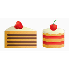 手绘草莓樱桃蛋糕