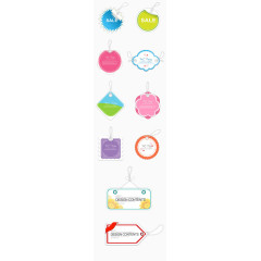 超市打折矢量图