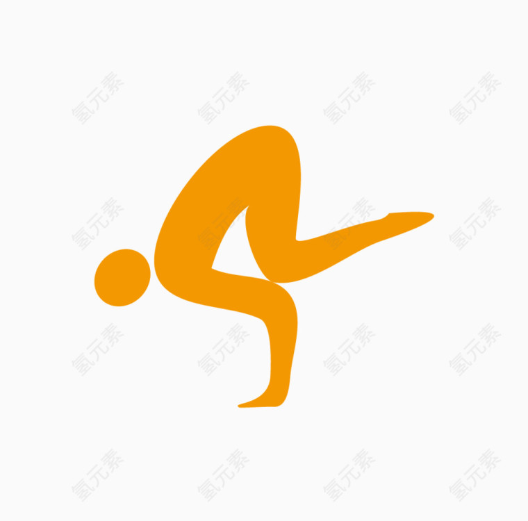 高度瑜伽动作矢量图素材