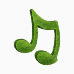 创意绿色音符