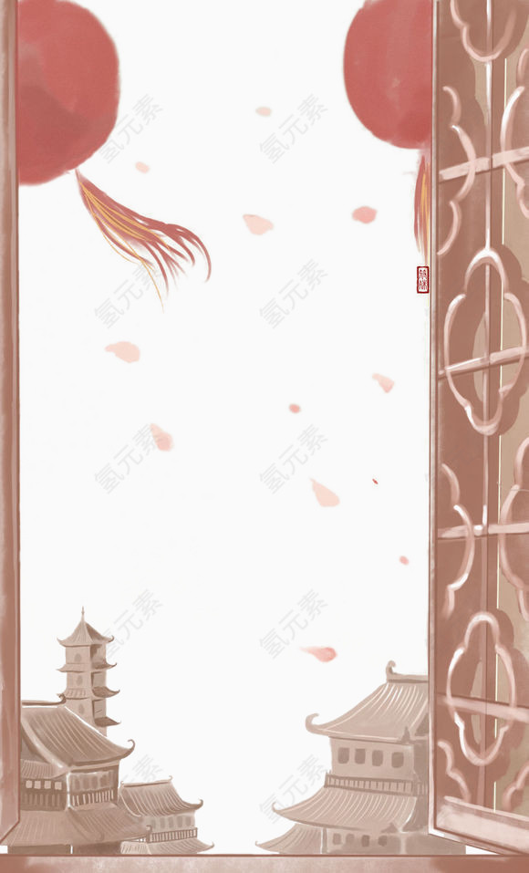 手绘开门红