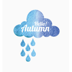 小清新手绘水彩云朵