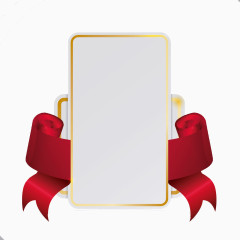 卷曲丝带标签图片