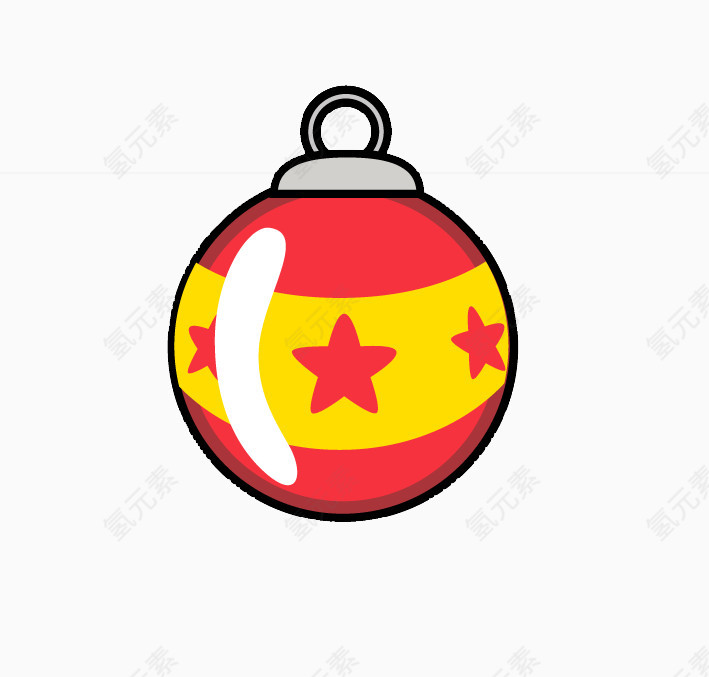 圣诞星星小球装饰