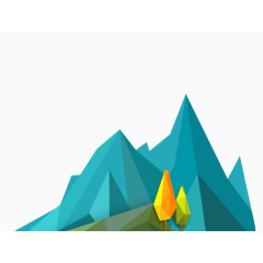 卡通山峰