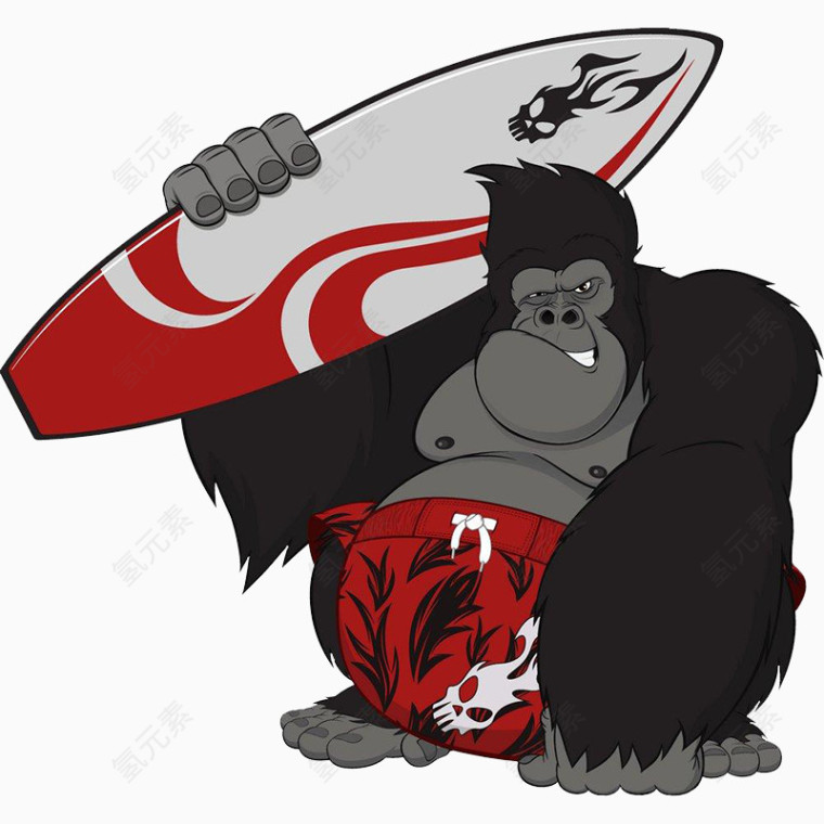 准备划水的猩猩