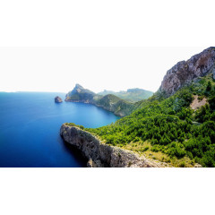美丽的绿色山水风景图片