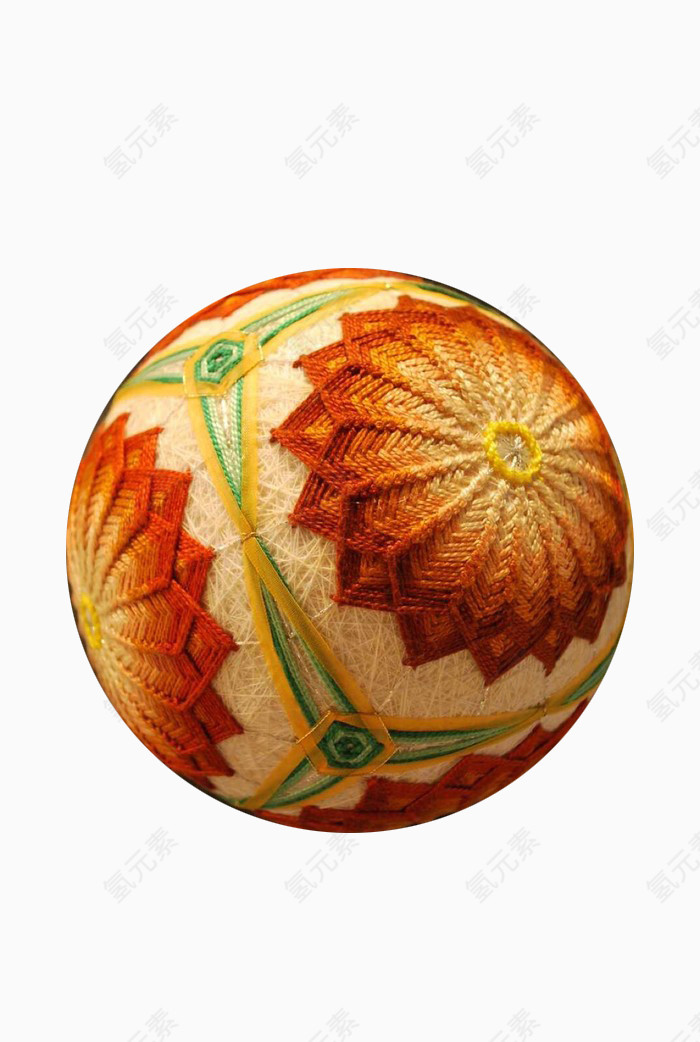 太阳花手鞠球矢量