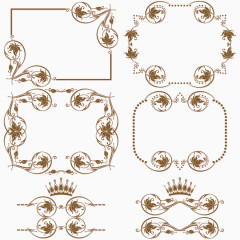 欧式花纹装饰框素材