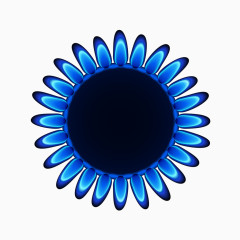 蓝色打火灶火焰