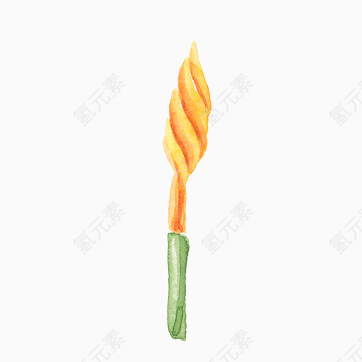 卡通手绘五彩花卉