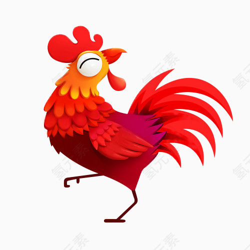 年货素材鸡