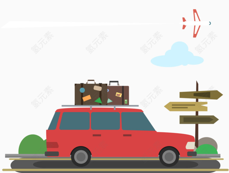 户外旅行旅途中