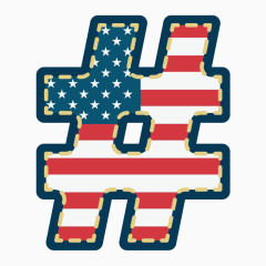 美国国旗装饰符号