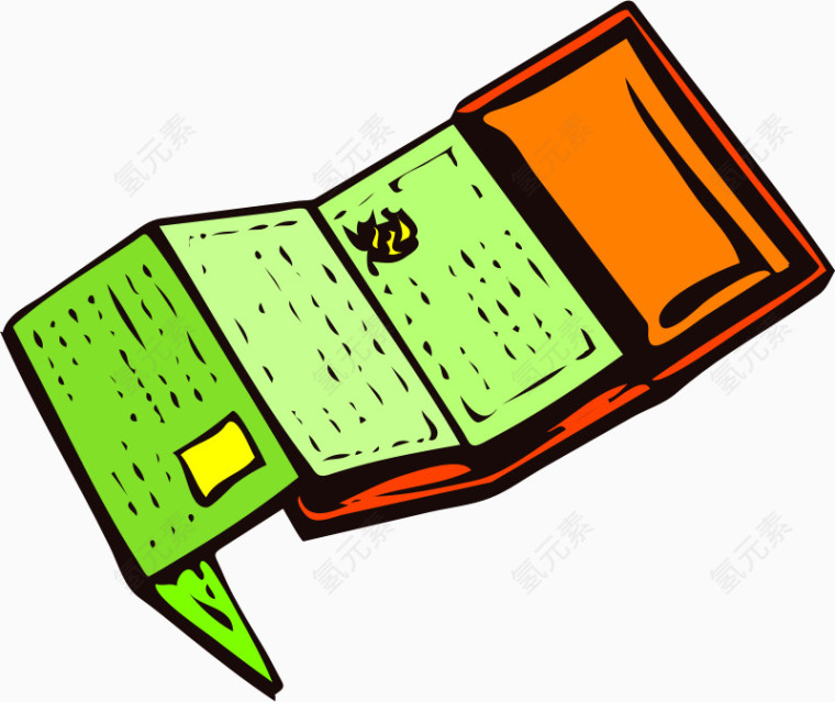 橘色的卡通钱包