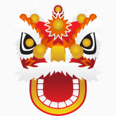 舞狮子 狮子  卡通