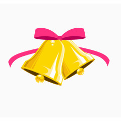 圣诞节黄色铃铛