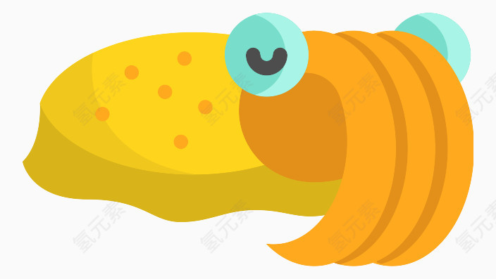 卡通海洋生物