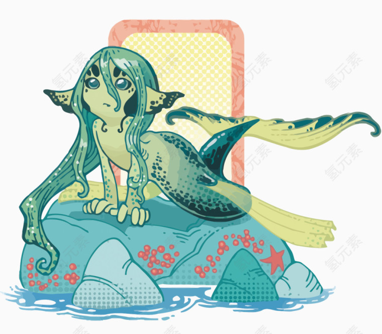 手绘美人鱼