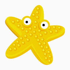卡通海星海洋动物