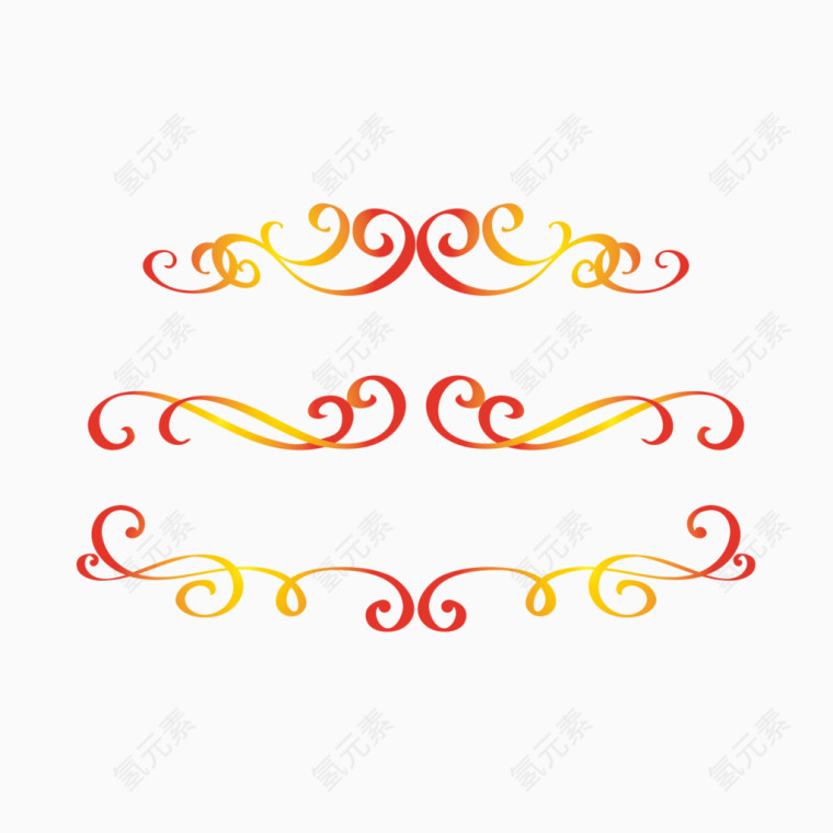 金色边框花纹底纹矢量图