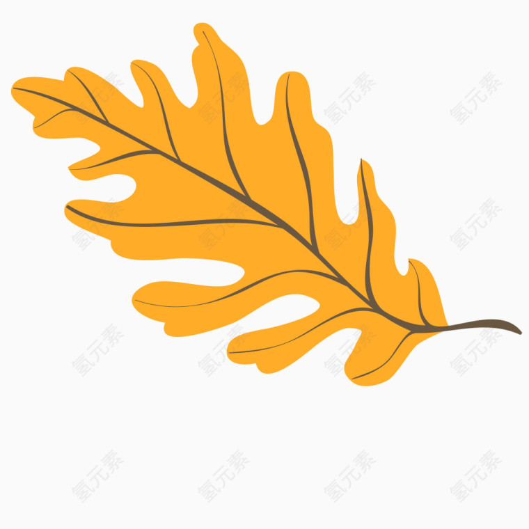 树叶卡通素材
