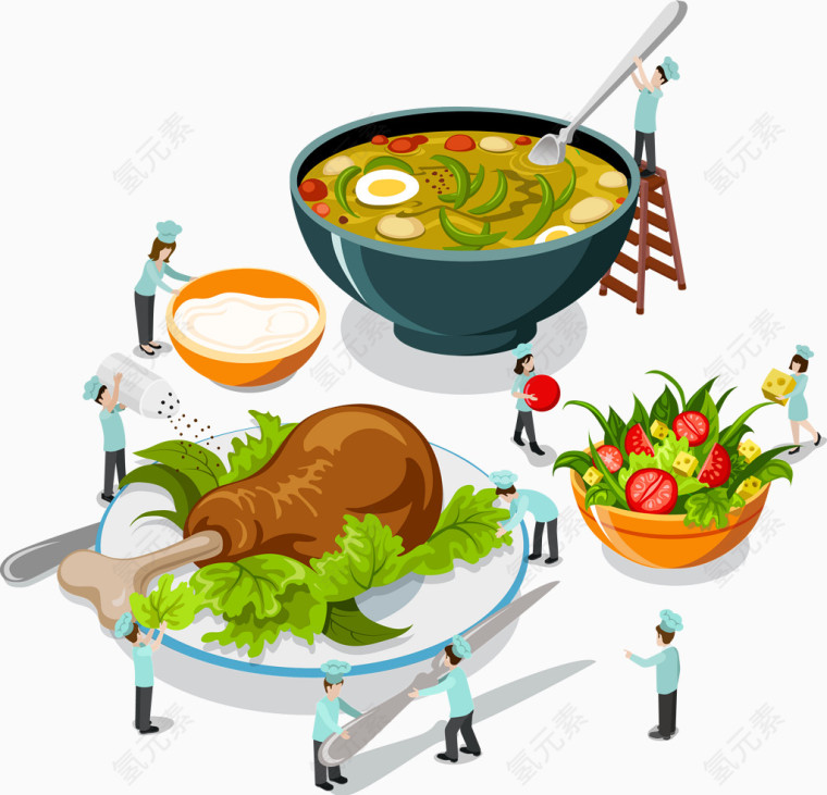 卡通美食