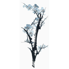 手绘梅花