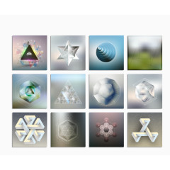 矢量时尚几何图形画册单页设计素材