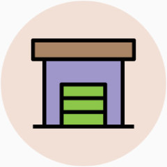 手绘施工素材建筑