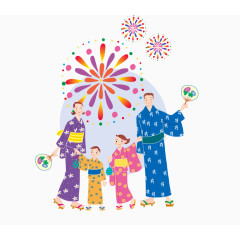 卡通手绘休闲渡假人物素材