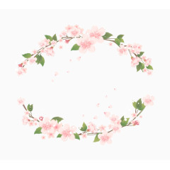 桃花花环