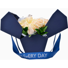 粉色的香槟玫瑰花效果元素