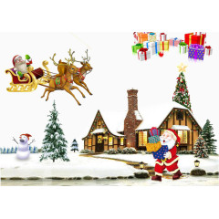 手绘可爱童趣游乐场