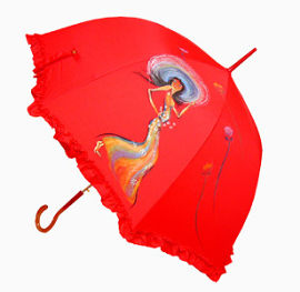 红色雨伞