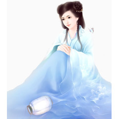 卡通人物素材手绘古风