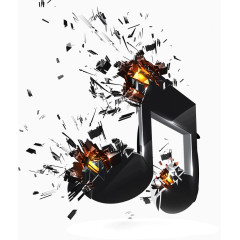 机械碎裂效果音符