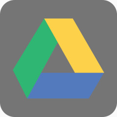 云存储颜色磁盘驱动GDrive谷歌在线社会扁平的圆形矩形